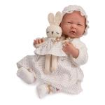 JC Toys/Berenguer - La Newborn - Royal Collection - White/green Polka Dot - Doll